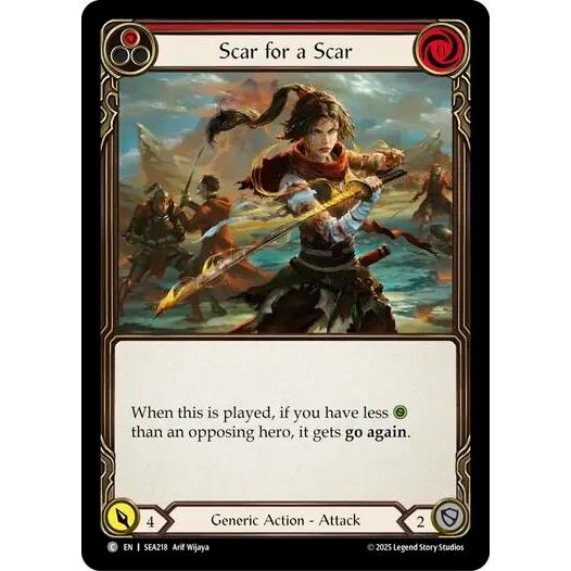 Image for Scar for a Scar (Red) (SEA218) - Flesh and Blood TCG
