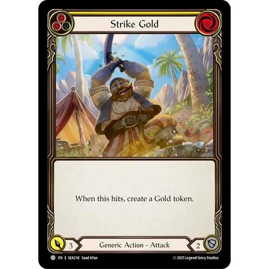 Image for Strike Gold (Yellow) (SEA230) - Flesh and Blood TCG