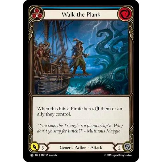 Image for Walk the Plank (Blue) (SEA237) - Flesh and Blood TCG