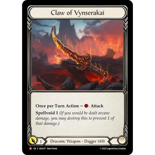 Image for Claw of Vynserakai (SEA257) - Flesh and Blood TCG
