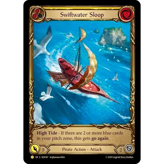 Image for Swiftwater Sloop (Yellow) (Treasure) (SEA167) - Flesh and Blood TCG