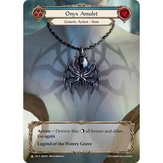 Image for Onyx Amulet (Treasure) (SEA191) - Flesh and Blood TCG