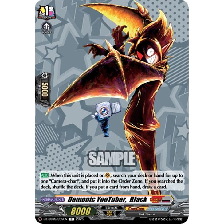 Image for Demonic YooTuber, Black (DZ-SS05/059EN) (DZ-SS05) - Cardfight Vanguard