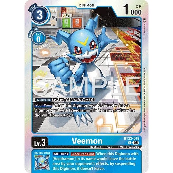 Image for Veemon (BT22-019 R) (BT22) - Digimon Card Game