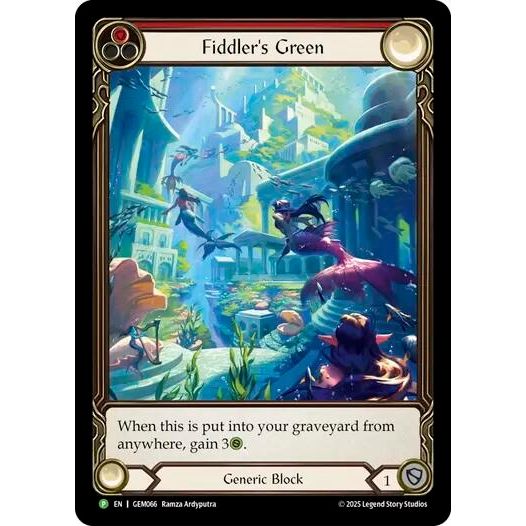 Image for Fiddler's Green (Red) (GEM066) (GEM) - Flesh and Blood TCG