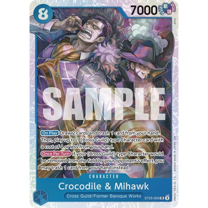 Image for Crocodile & Mihawk (ST25-003) (ST-25) - One Piece Card Game