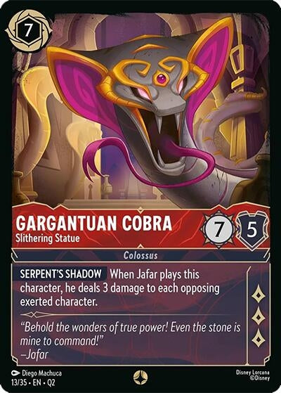 Image for Gargantuan Cobra - Slithering Statue (13/35) (Q2) - Disney Lorcana