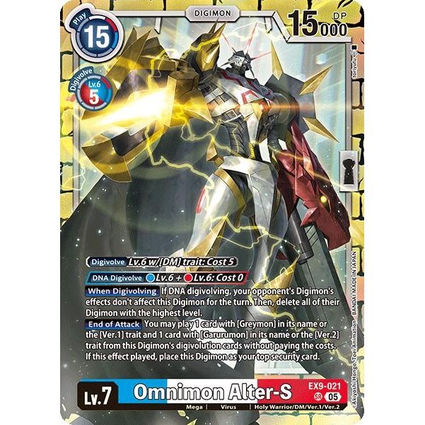 Image for Omnimon Alter-S (EX9-021 SR) (EX09) - Digimon Card Game