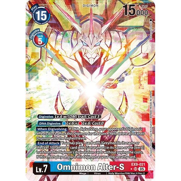 Image for Omnimon Alter-S (Alternate Art) (EX9-021 SR) (EX09) - Digimon Card Game