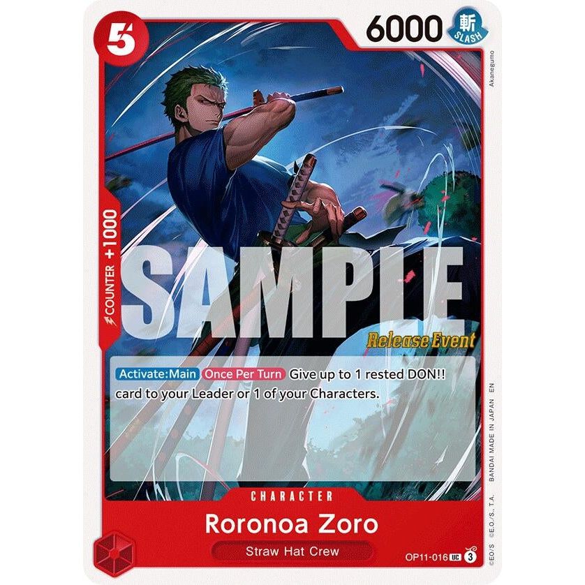 Image for Roronoa Zoro (OP11-016) (OP11 RE) - One Piece Card Game