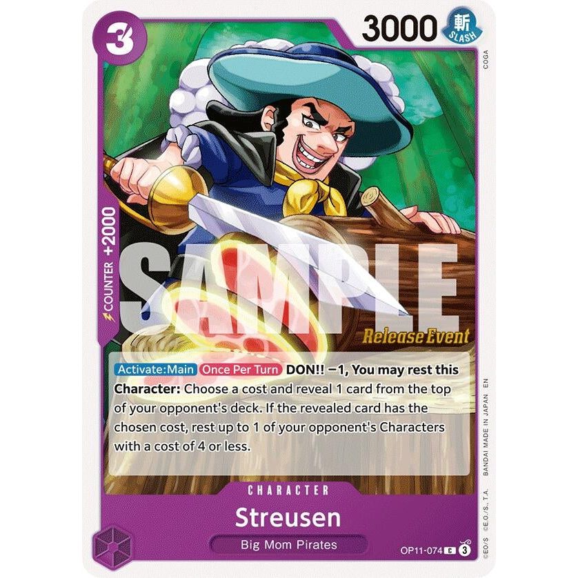 Image for Streusen (OP11-074) (OP11 RE) - One Piece Card Game