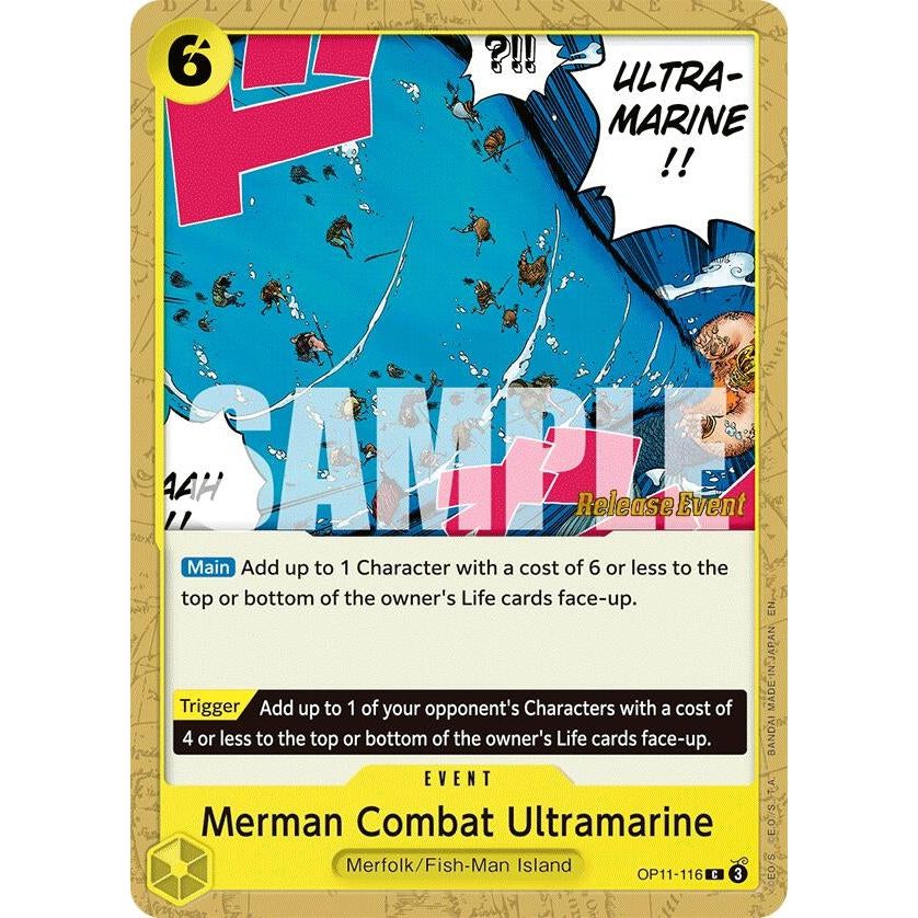 Image for Merman Combat Ultramarine (OP11-116) (OP11 RE) - One Piece Card Game