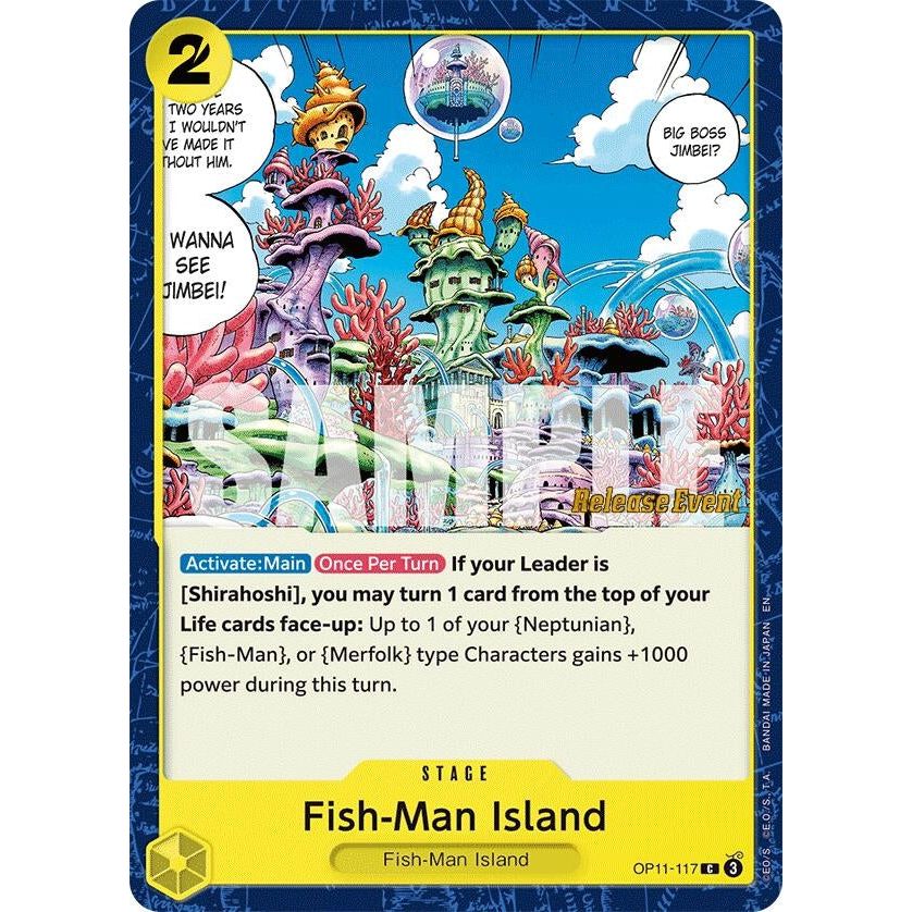 Image for Fish-Man Island (OP11-117) (OP11 RE) - One Piece Card Game