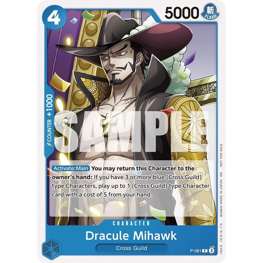 Image for Dracule Mihawk (OP11 Release Event) (P-081) (OP-PR) - One Piece Card Game