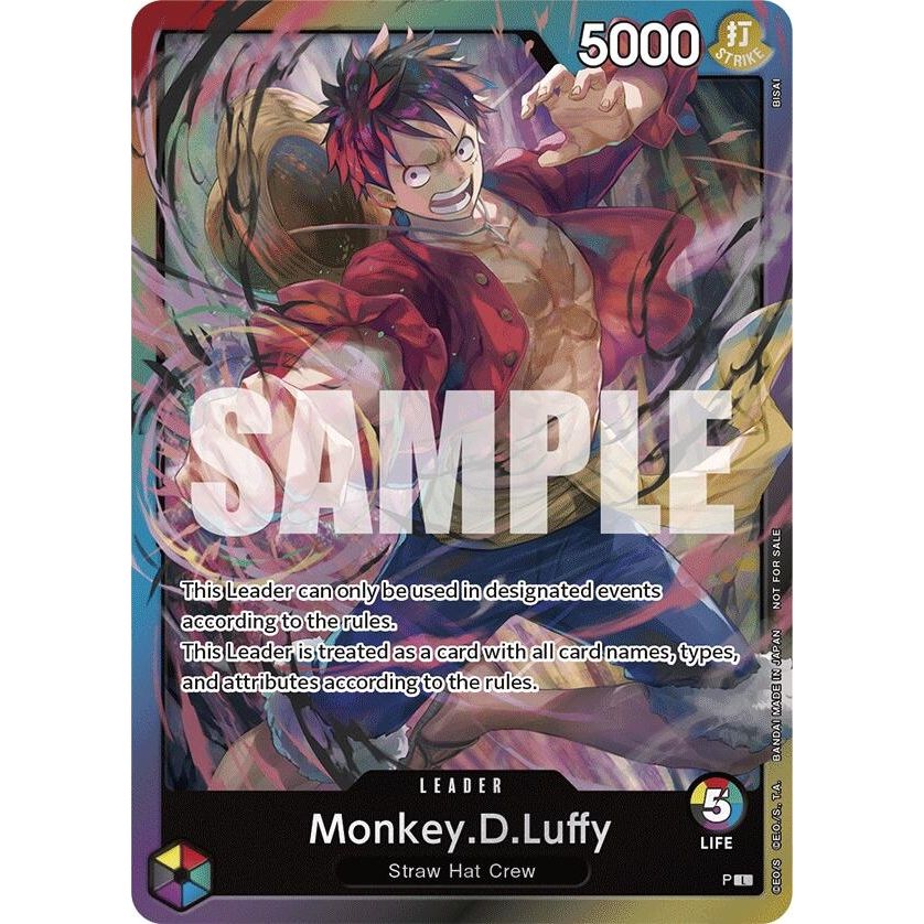 Image for Monkey.D.Luffy (Release Event Leader) (P) (OP-PR) - One Piece Card Game
