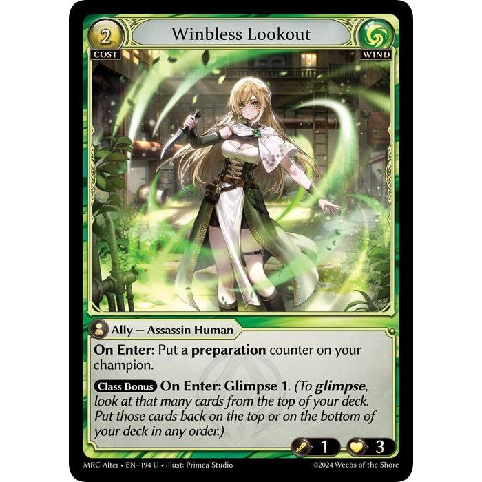 Image for Winbless Lookout (194) (MH Alter) - Grand Archive TCG