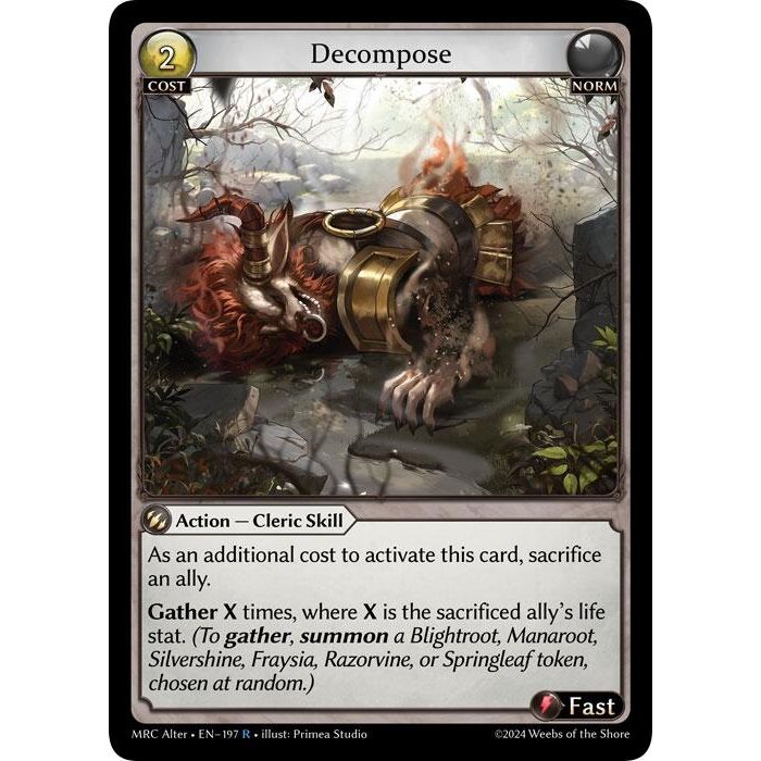 Image for Decompose (197) (MH Alter) - Grand Archive TCG