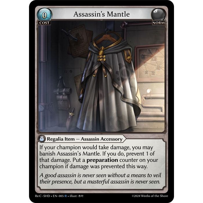 Image for Assassin's Mantle (005) (SHDLTE) - Grand Archive TCG