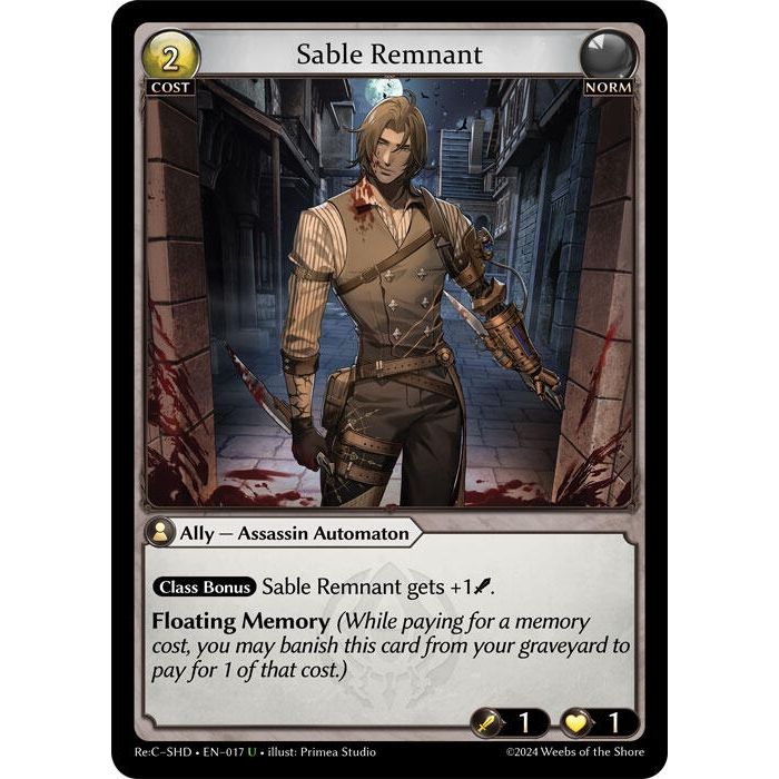 Image for Sable Remnant (017) (SHDLTE) - Grand Archive TCG