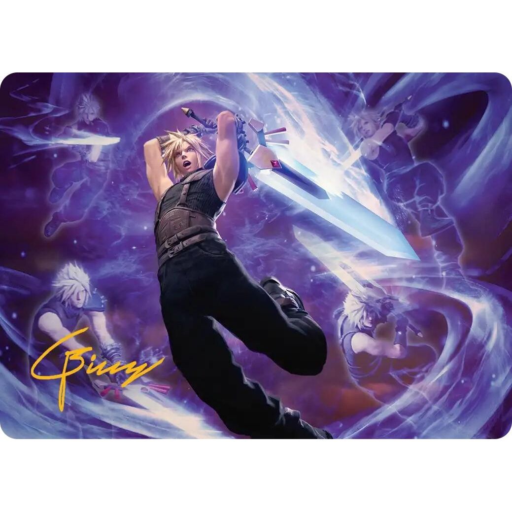 Image for Cloud's Limit Break Art Card (Gold-Stamped Signature) (23) (AAFIN) - Magic: The Gathering