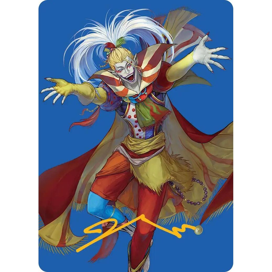 Image for Kefka, Court Mage Art Card (Gold-Stamped Signature) (46) (AAFIN) - Magic: The Gathering