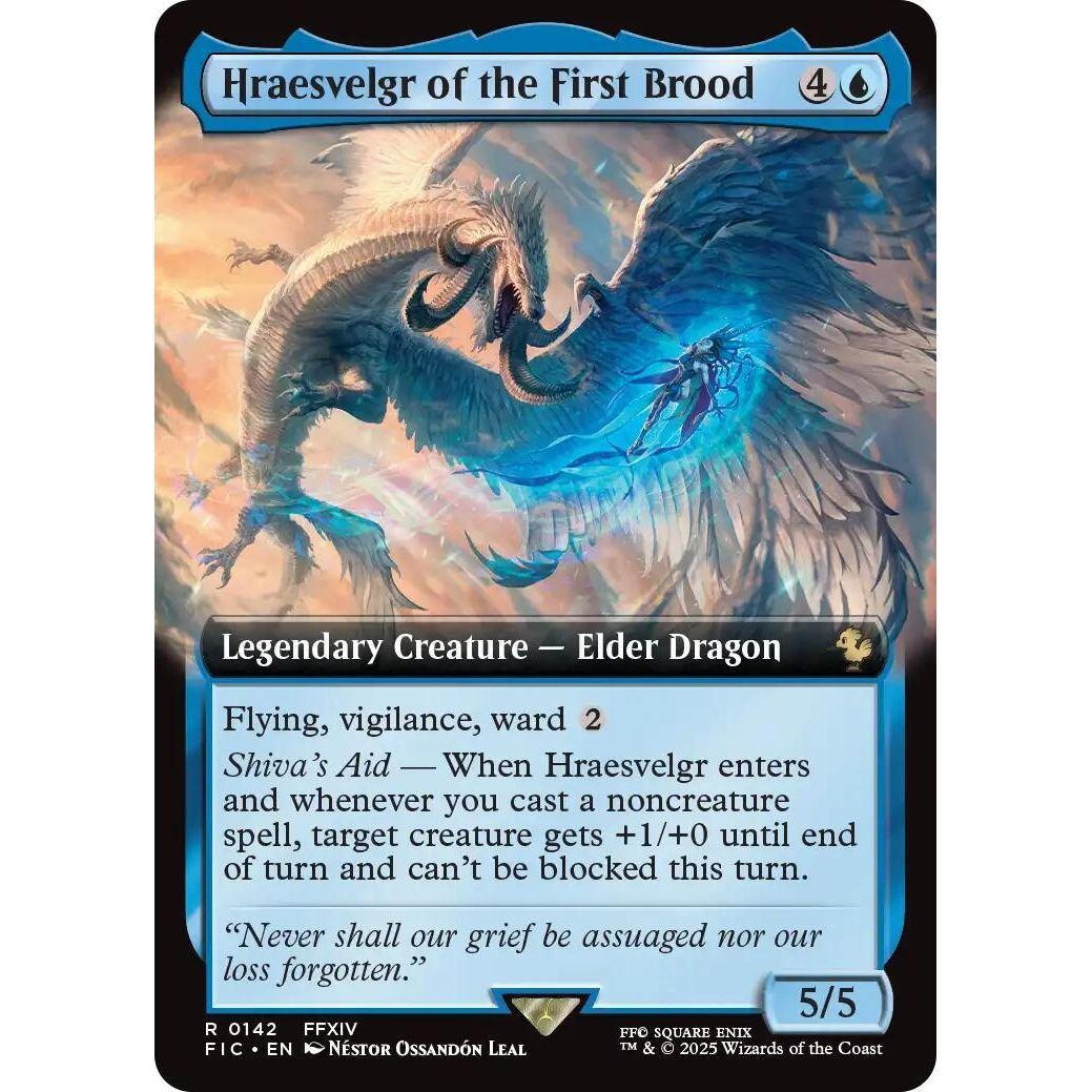 Image for Hraesvelgr of the First Brood (Extended Art) (142) (FIC) - Magic: The Gathering