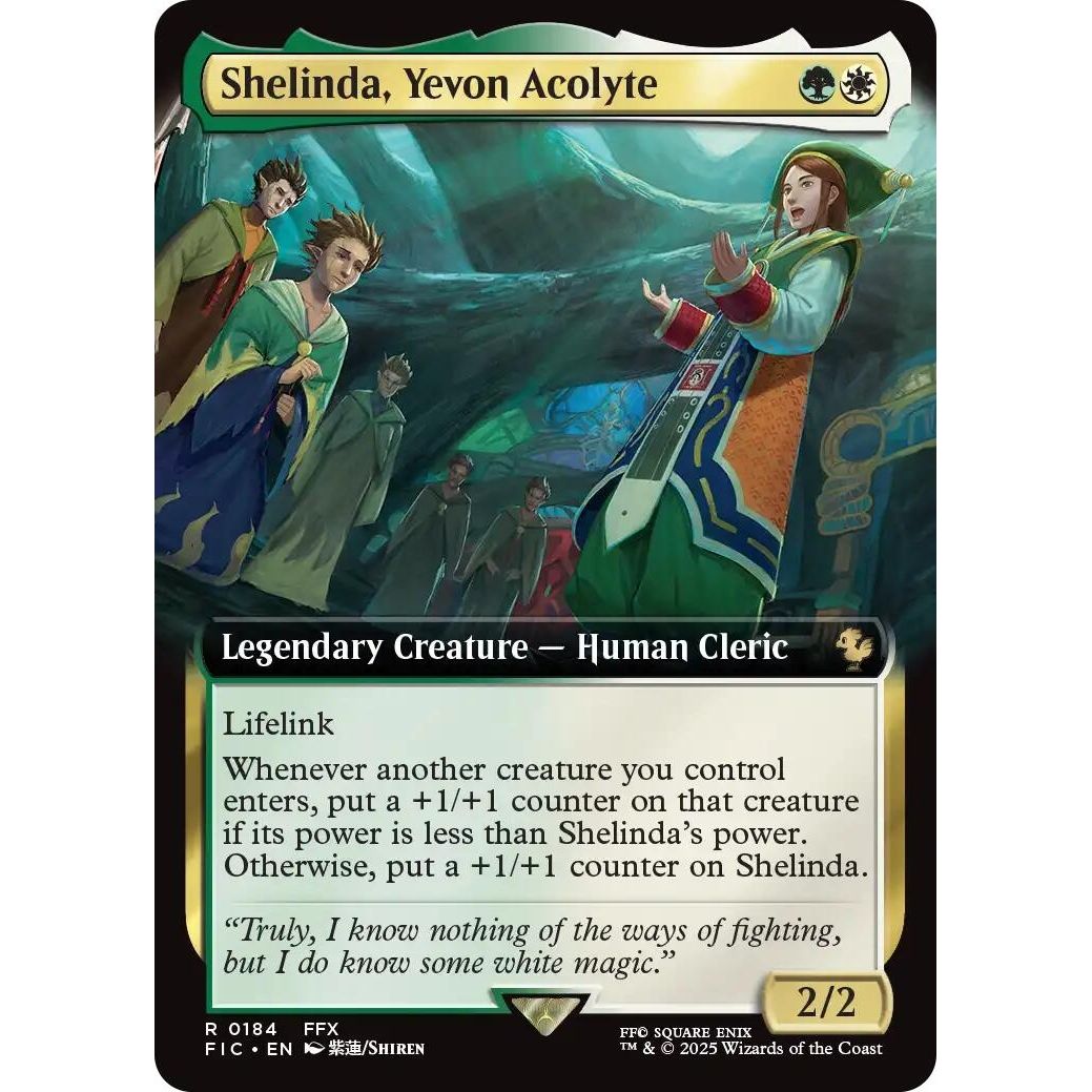 Image for Shelinda, Yevon Acolyte (Extended Art) (184) (FIC) - Magic: The Gathering