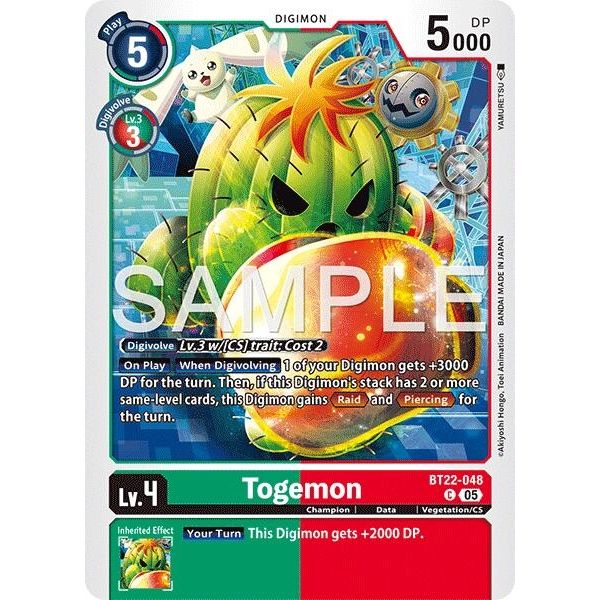 Image for Togemon (BT22-048 C) (BT22) - Digimon Card Game
