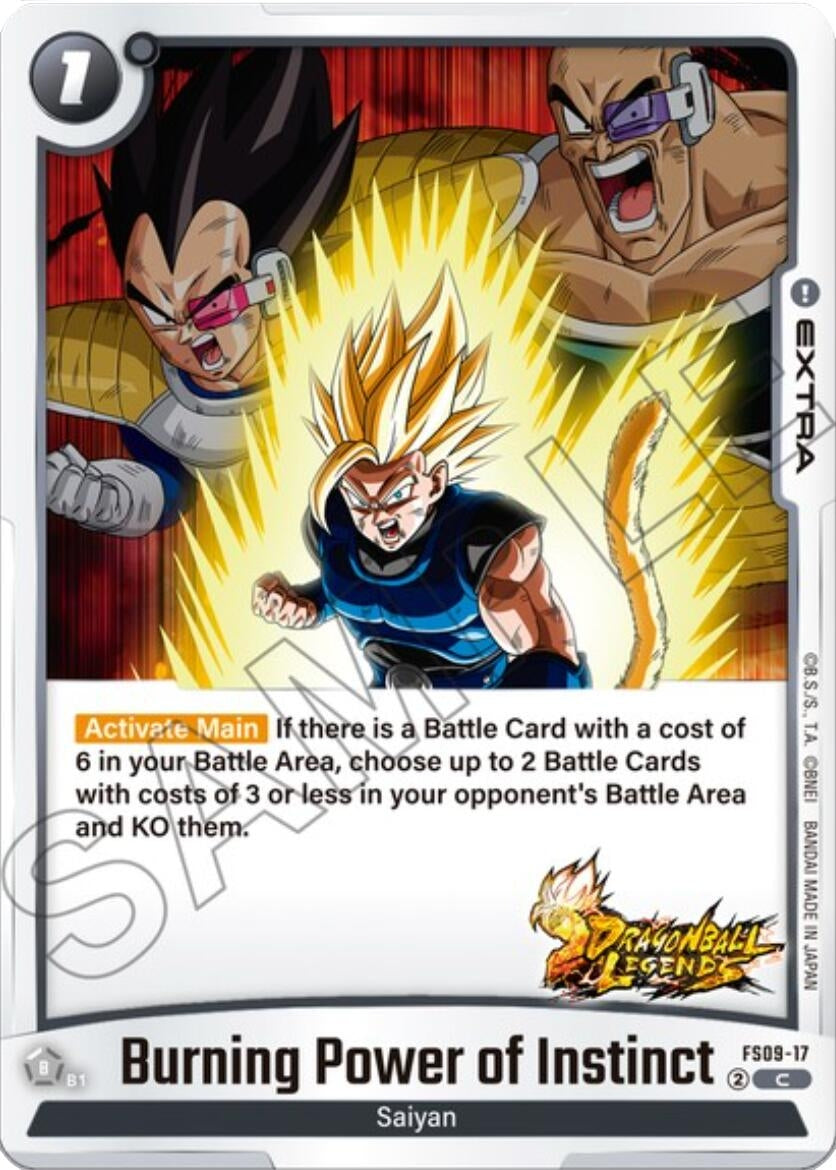 Image for Burning Power of Instinct (FS09-17) (FS09) - Dragon Ball Super: Fusion World