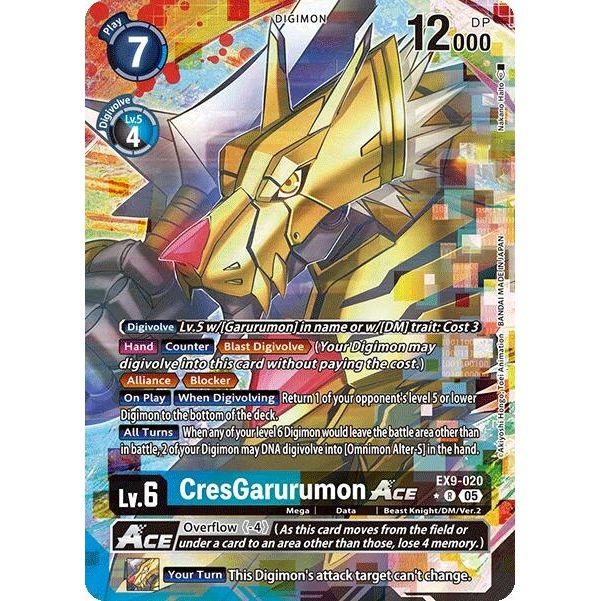 Image for CresGarurumon ACE (Alternate Art) (EX9-020 R) (EX09) - Digimon Card Game