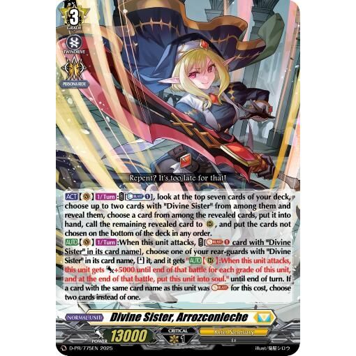 Image for Divine Sister, Arrozconleche (D-PR/775EN) (D-PR) - Cardfight Vanguard