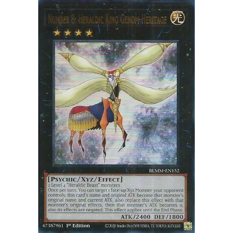 Image for Number 8: Heraldic King Genom-Heritage (BLMM-EN152) (BLMM) - YuGiOh