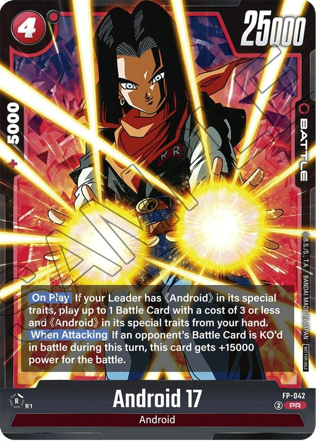 Image for Android 17 - FP-042 (FP-042) (DBSFW_PR) - Dragon Ball Super: Fusion World