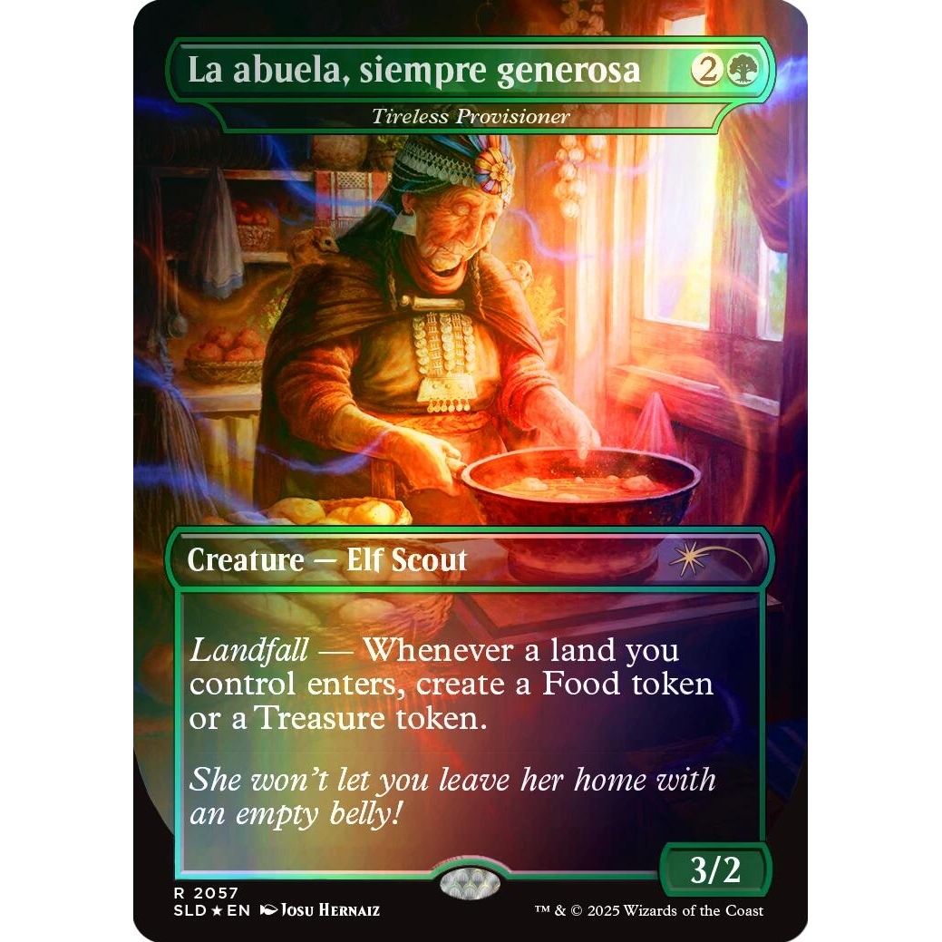 Image for La abuela, siempre generosa - Tireless Provisioner (Rainbow Foil) (2057) (SLD) - Magic: The Gathering