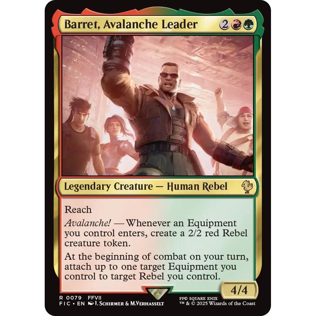 Image for Barret, Avalanche Leader (Surge Foil) (79) (FIC) - Magic: The Gathering