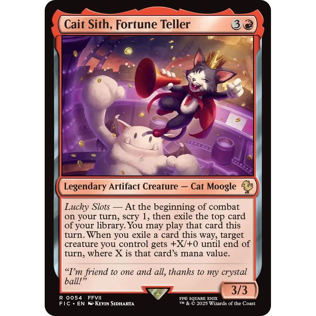 Image for Cait Sith, Fortune Teller (Surge Foil) (54) (FIC) - Magic: The Gathering