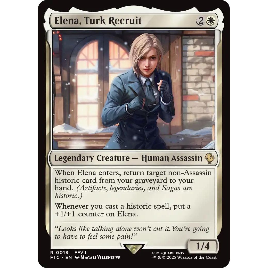 Image for Elena, Turk Recruit (Surge Foil) (18) (FIC) - Magic: The Gathering