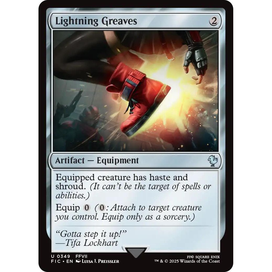 Image for Lightning Greaves (Surge Foil) (349) (FIC) - Magic: The Gathering