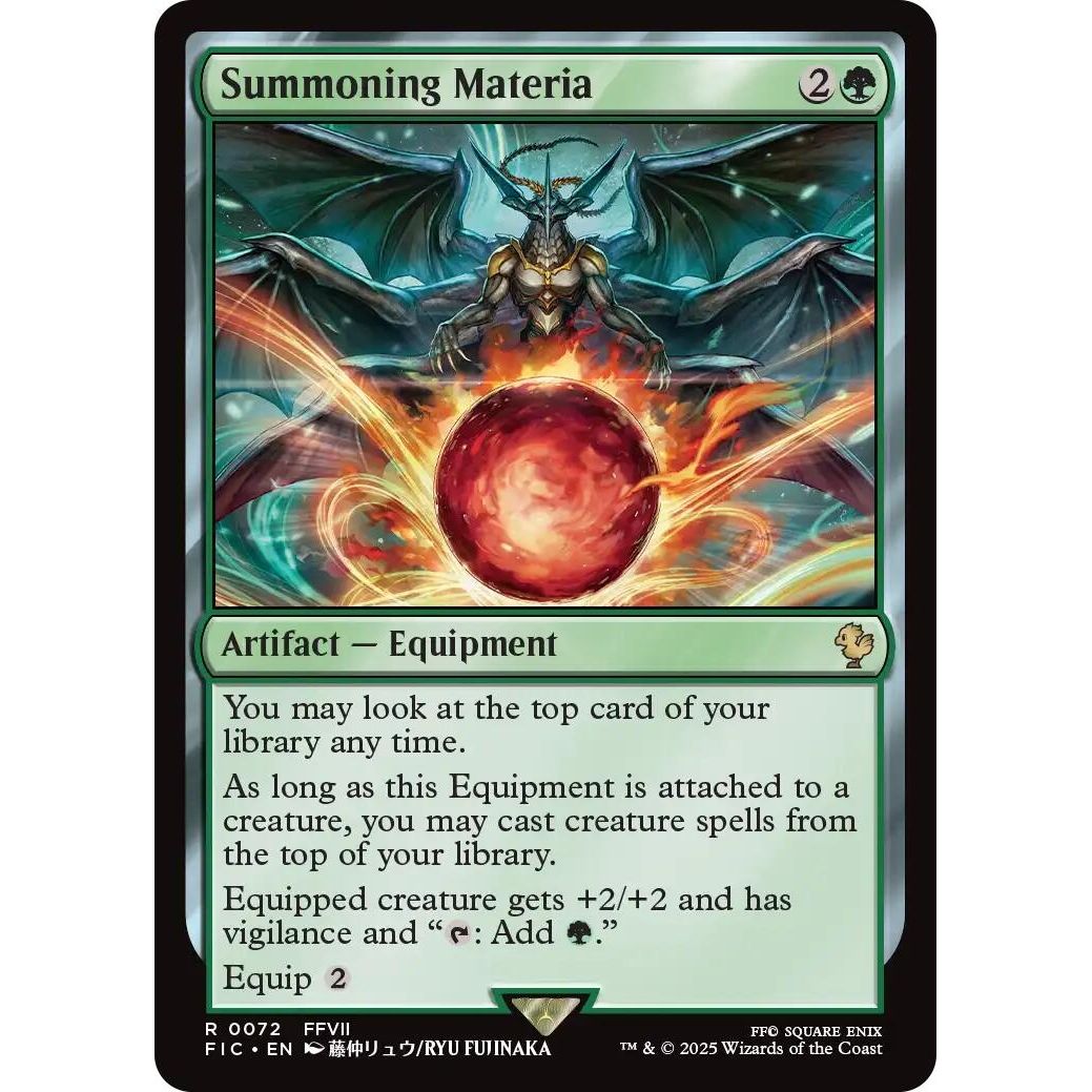 Image for Summoning Materia (Surge Foil) (72) (FIC) - Magic: The Gathering