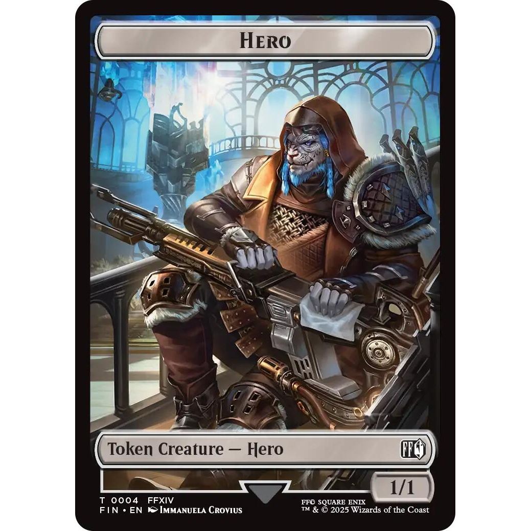 Image for Hero (0004) // Treasure (0023) Double-Sided Token (4 // 23) (FIN) - Magic: The Gathering