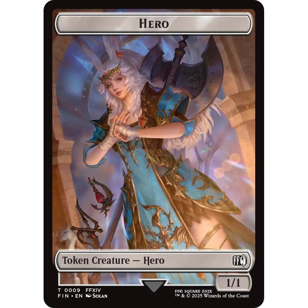 Image for Hero (0009) // Treasure (0023) Double-Sided Token (9 // 23) (FIN) - Magic: The Gathering