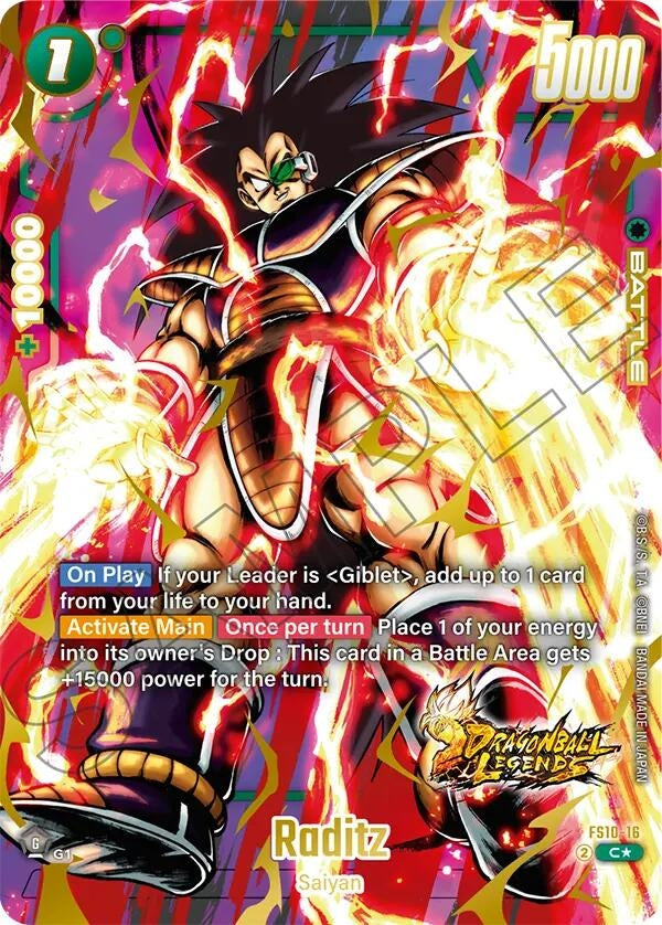 Image for Raditz (Bonus Pack Alternate Art) (FS10-16) (FS10) - Dragon Ball Super: Fusion World