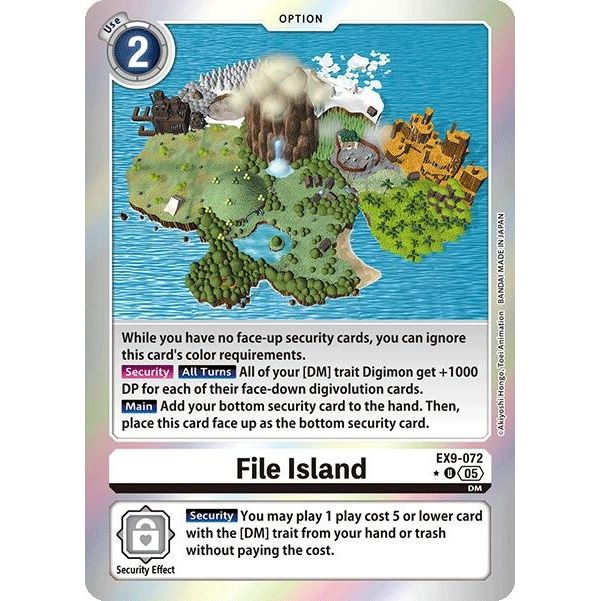 Image for File Island (Limited Foil) (EX9-072 U) (EX09) - Digimon Card Game