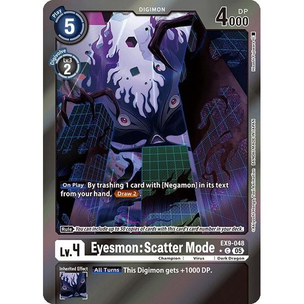 Image for Eyesmon: Scatter Mode (Limited Foil) (EX9-048 C) (EX09) - Digimon Card Game
