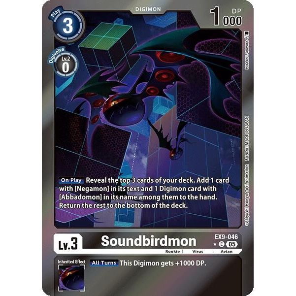 Image for Soundbirdmon (Limited Foil) (EX9-046 C) (EX09) - Digimon Card Game