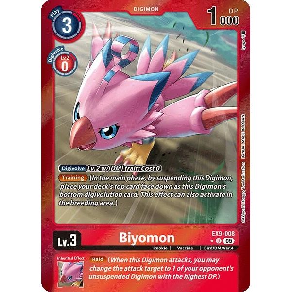 Image for Biyomon (Limited Foil) (EX9-008 U) (EX09) - Digimon Card Game