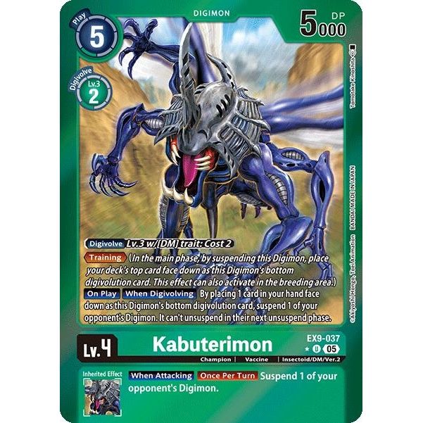 Image for Kabuterimon (Limited Foil) (EX9-037 U) (EX09) - Digimon Card Game