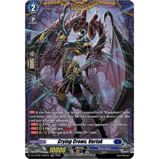 Image for Crying Crows, Vartak (FR) (DZ-BT08/FR09EN) (DZ-BT08) - Cardfight Vanguard