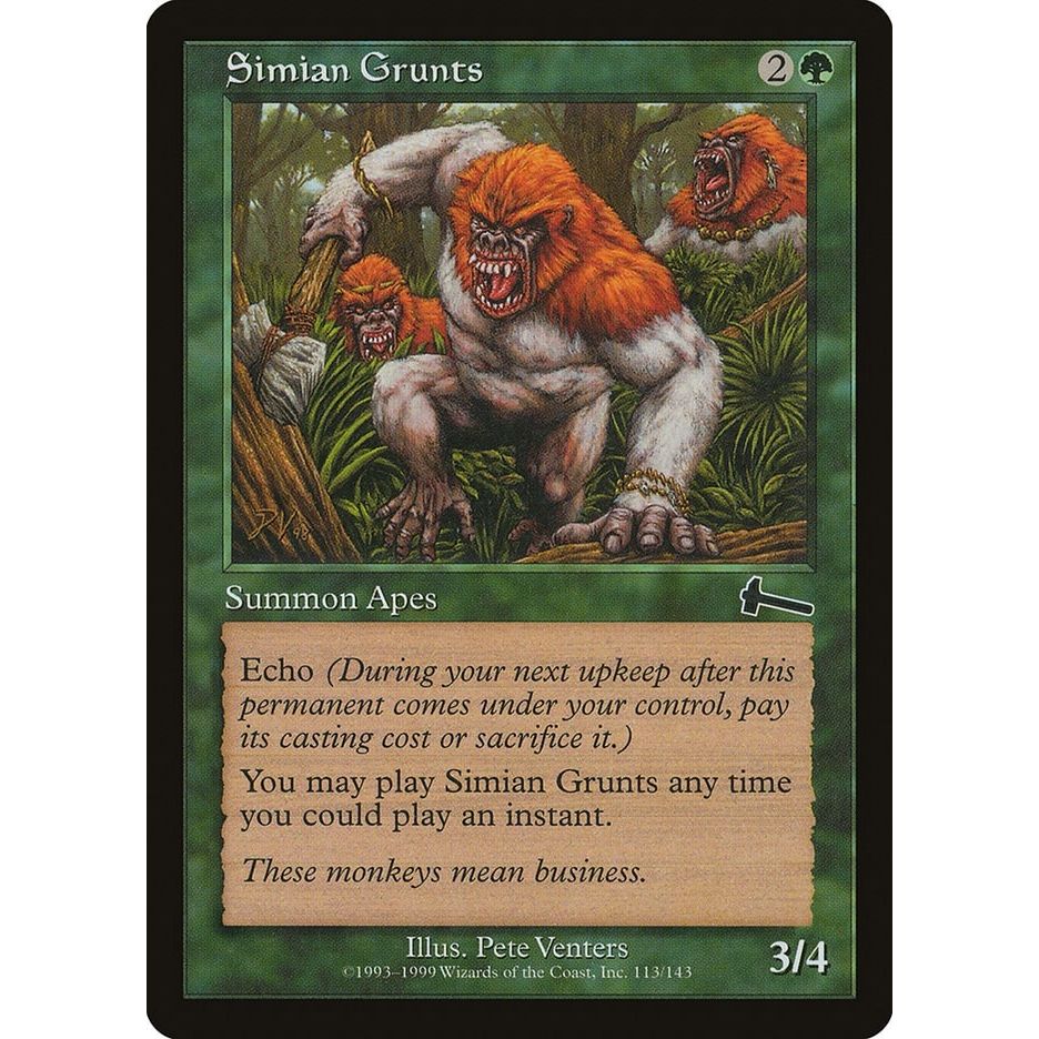 Image for Simian Grunts (113) (ULG) - Magic: The Gathering