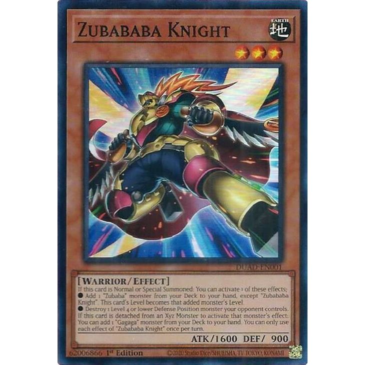 Image for Zubababa Knight (DUAD-EN001) (DUAD) - YuGiOh